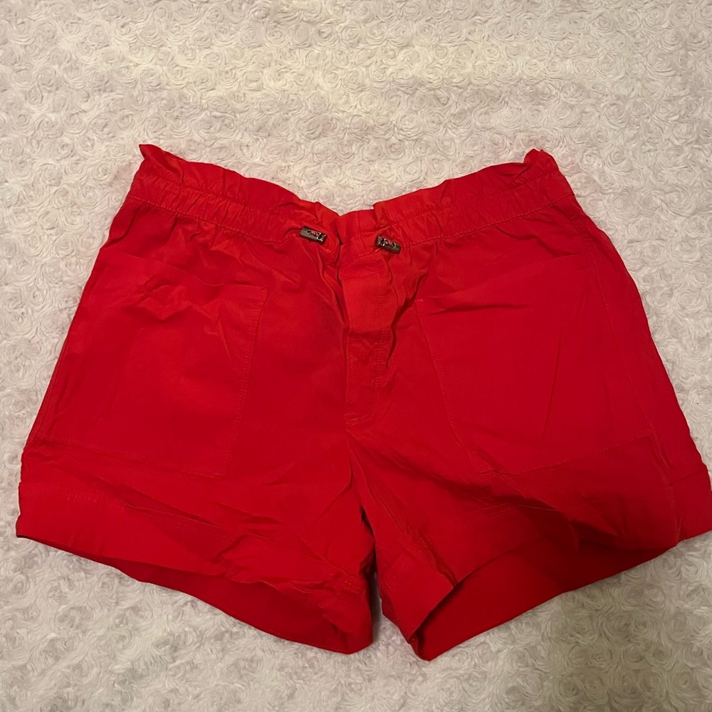 Athleta Trekkie paper bag shorts
